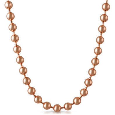 8MM Rose Gold Bead Chain Necklace (30)
