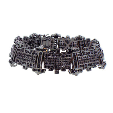 Chunky Black CZ Micro Pave Bracelet