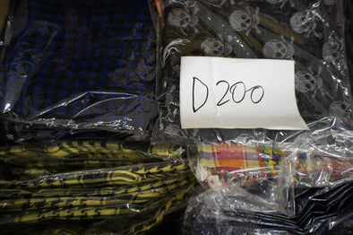 D200 100 Assorted Color Scarves