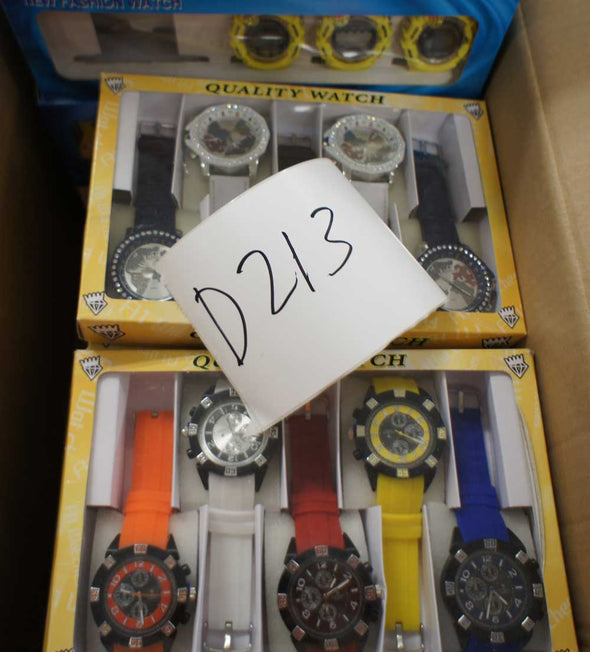 D213 (67) Assorted Bling Bling Watches