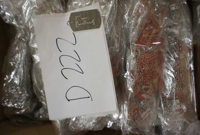 D222 (131) Initial Bling Dog Tags