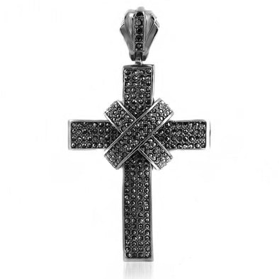 Black X Cross Pendant