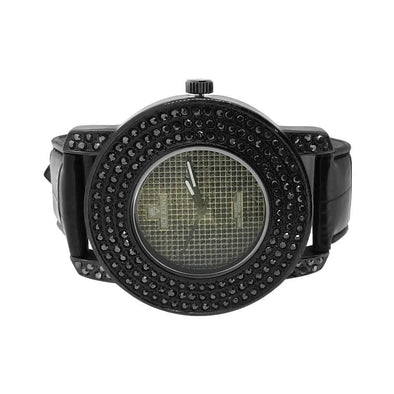 All Black Triple Bezel Watch