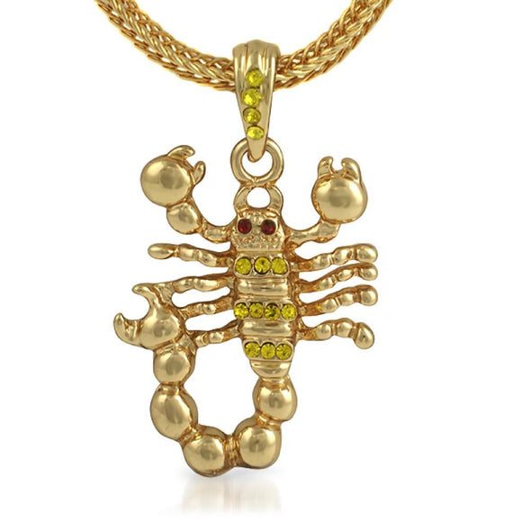 Lemonade Scorpion Pendant  Chain Small