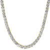 6MM CZ Gold Stainless Steel 1 Row Tennis Chain BEST QUALITY