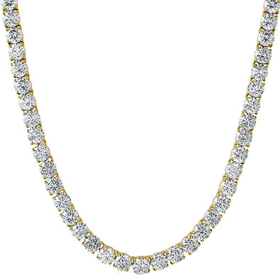 6MM CZ Gold Stainless Steel 1 Row Tennis Chain BEST QUALITY