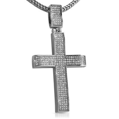 Wavy Rhodium Cross