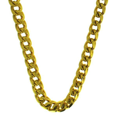 Gold 8MM Franco Chain Stainless Steel