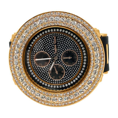 60MM Bezel Rose Gold Hip Hop Watch