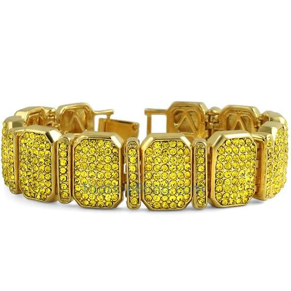 Octagon Lemonade Bling Bling Bracelet