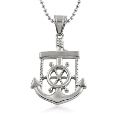 Nautical Anchor Sailor Pendant Stainless Steel