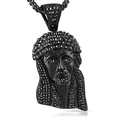 Black Jesus Piece Pendant