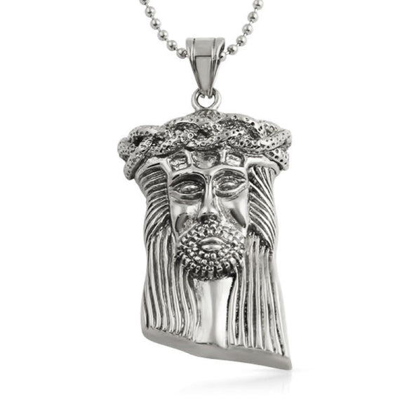 Jesus Detailed Hip Hop Pendant Stainless Steel