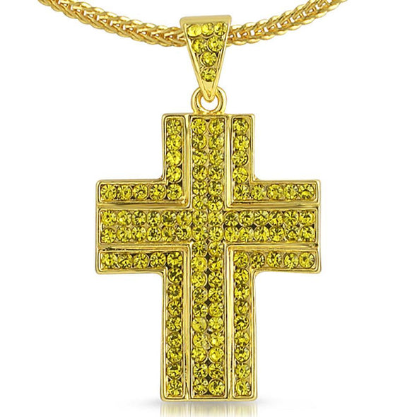 Lemonade Ballers Cross Chain Small