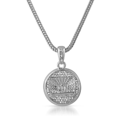 The Last Supper Rhodium Pendant  Chain Small