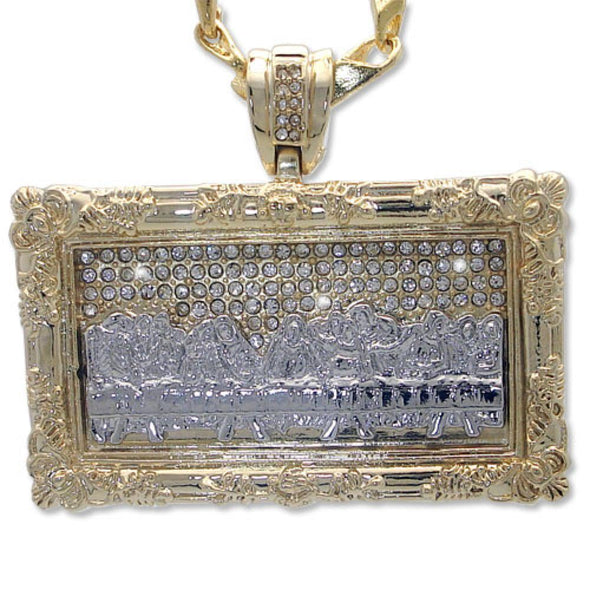 The Last Supper 2 Tone Gold Pendant