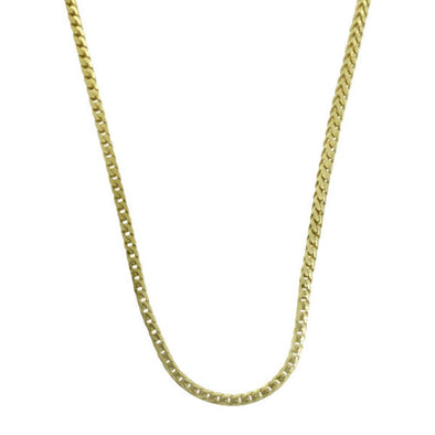 .925 Sterling Silver 1.5MM Franco Chain Gold