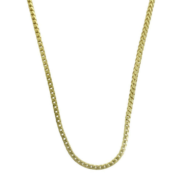 .925 Sterling Silver 1.5MM Franco Chain Gold