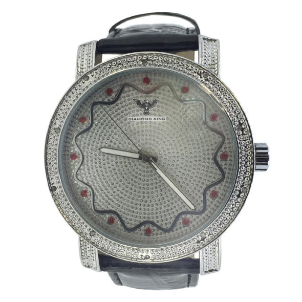 Real Diamond Techno King Watch Pattern Dial