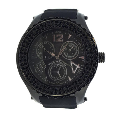 Double Black Bezel Rubber Watch