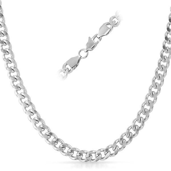 Cuban Stainless Steel Chain Necklace 6MM