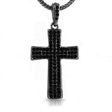 Cross Black Small Hip Hop Pendant  Chain