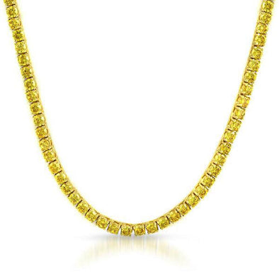 Lemonade 4MM CZ Gold Stainless Steel Tennis Chain (20 in)