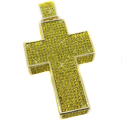 Lemonade 3D Mega Iced Out Cross