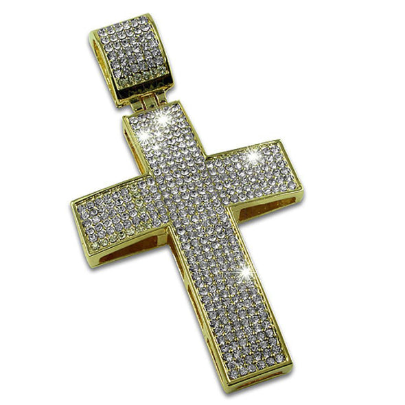 Gold Blizzard Bling Bling Cross