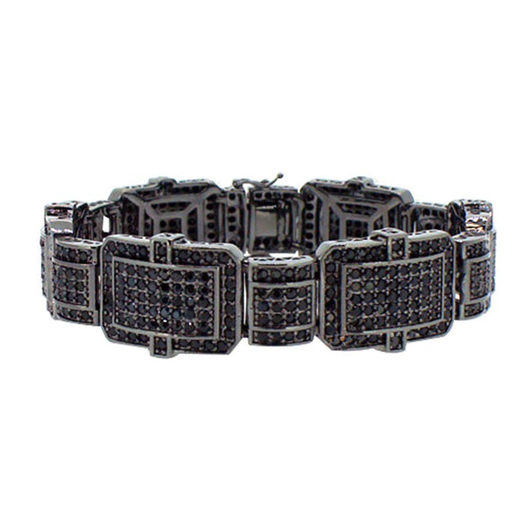 Black Shiny CZ Micro Pave Bracelet