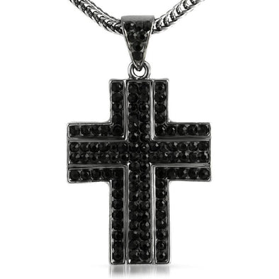 Black Ballers Cross  Chain Small