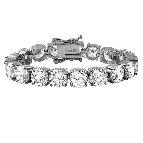 10MM CZ No Fade Steel Bling Bling Tennis Bracelet