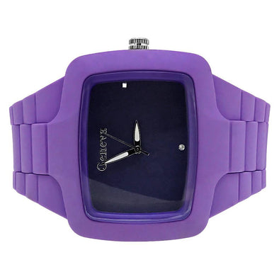 Purple Rubber Fashion Mens Watch