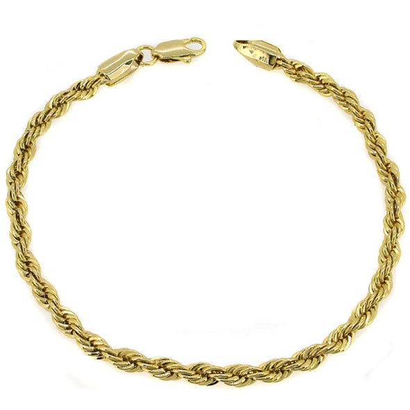 French Rope Gold Plated Bracelet