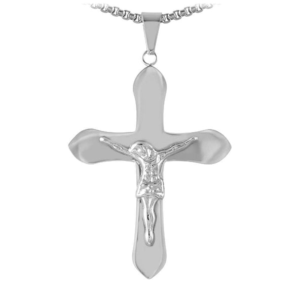 Jesus Crucifix Pendant Stainless Steel