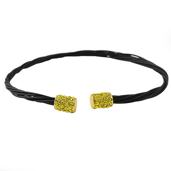 Lemonade Black Guitar String Style Bracelet