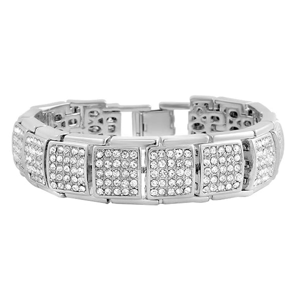 Ice Cube Bracelet Rhodium
