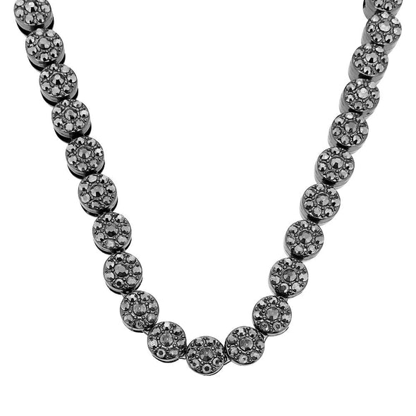 Hematite Black Cluster Chain