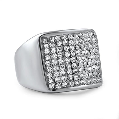 Classic Stainless Steel Bling Ring