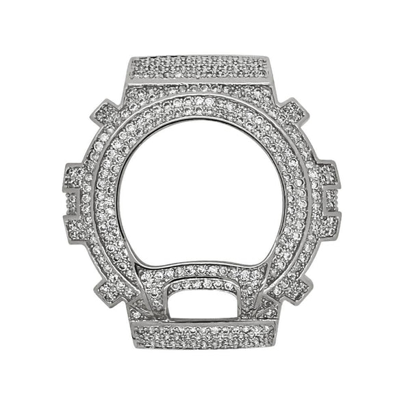 Silver CZ Case Bezel for G Shock DW6900