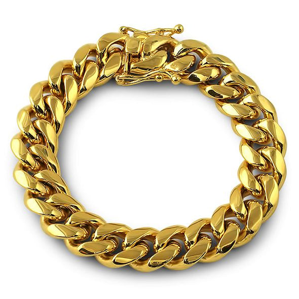 Miami Cuban Bracelet | 4MM-14MM | White or Yellow Gold