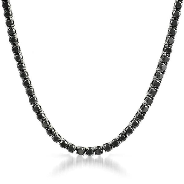 3MM 1 Row CZ Black Tennis Chain