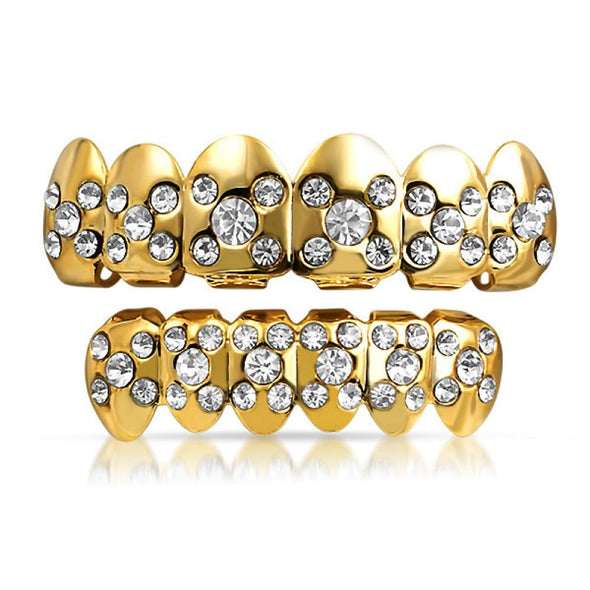 Gold Grillz X Bling Top Bottom Set