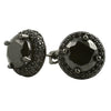 Solitaire Center Micro Pave CZ Bling Bling Earrings
