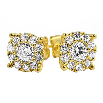 Popular Cluster Micro Pave CZ Bling Bling Earrings