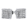 Mini Cube Micro Pave CZ Bling Bling Earrings