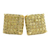 Large Cube Micro Pave CZ Bling Bling Earrings