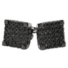 Large Square Cube Micro Pave CZ Bling Bling Earrings