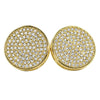 XL Circle Micro Pave CZ Bling Bling Earrings