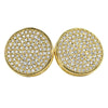 XL Circle Micro Pave CZ Bling Bling Earrings